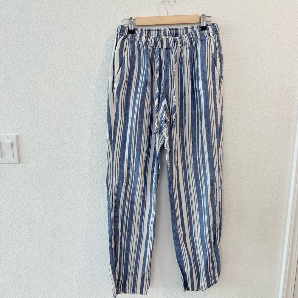Vineyard Vines- Blue Striped Linen Pants Size Small